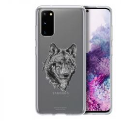 Coque Transparente Pour Samsung Galaxy S20 Loup