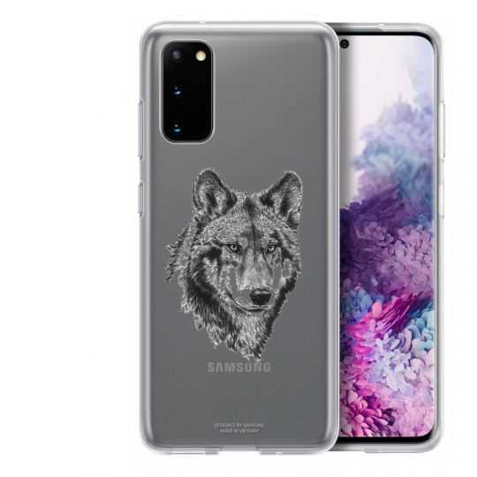 Coque Transparente Pour Samsung Galaxy S20 Loup
