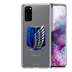 Coque Transparente Pour Samsung Galaxy S20 Attaque Titan Logo