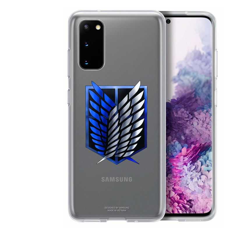 Coque Transparente Pour Samsung Galaxy S20 Attaque Titan Logo