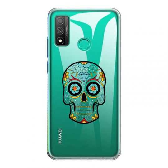 Coque Transparente Pour Huawei P Smart (2020) Tete Mort Color