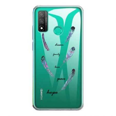 Coque Transparente Pour Huawei P Smart (2020) Plume Couleur