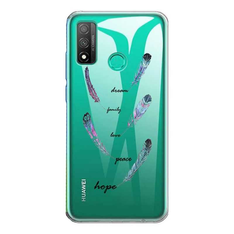 Coque Transparente Pour Huawei P Smart (2020) Plume Couleur