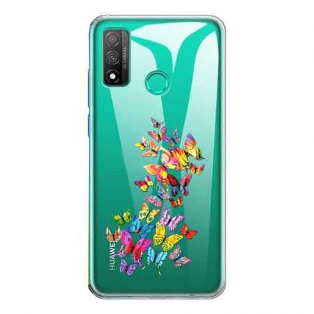 Coque Transparente Pour Huawei P Smart (2020) Papillon Multicolore