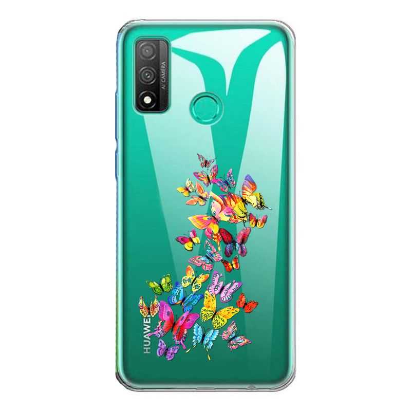 Coque Transparente Pour Huawei P Smart (2020) Papillon Multicolore