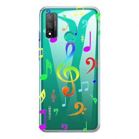 Coque Transparente Pour Huawei P Smart (2020) Note Musique Colore