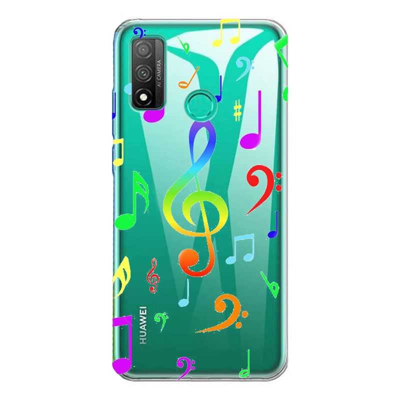 Coque Transparente Pour Huawei P Smart (2020) Note Musique Colore