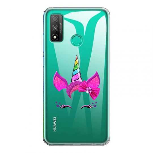 Coque Transparente Pour Huawei P Smart (2020) Licorne Paillette