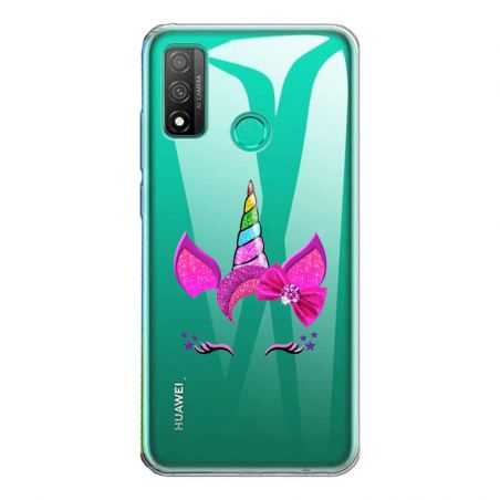 Coque Transparente Pour Huawei P Smart (2020) Licorne Paillette