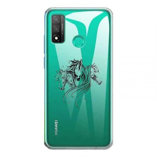 Coque Transparente Pour Huawei P Smart (2020) Chevaux Mandala
