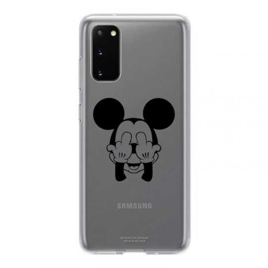 Coque Transparente Pour Samsung Galaxy S20 Plus Mickey doigt