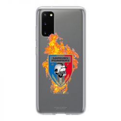 Coque Transparente Pour Samsung Galaxy S20 Plus Pompier Feu