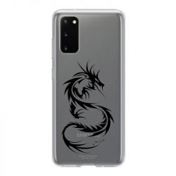 Coque Transparente Pour Samsung Galaxy S20 Plus Dragon Noir