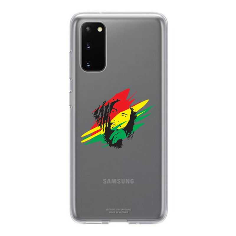 Coque Transparente Pour Samsung Galaxy S20 Plus Bob Marley Graf