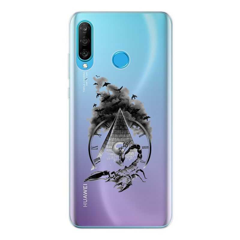 Coque Transparente Pour Huawei P30 Lite Scorpion