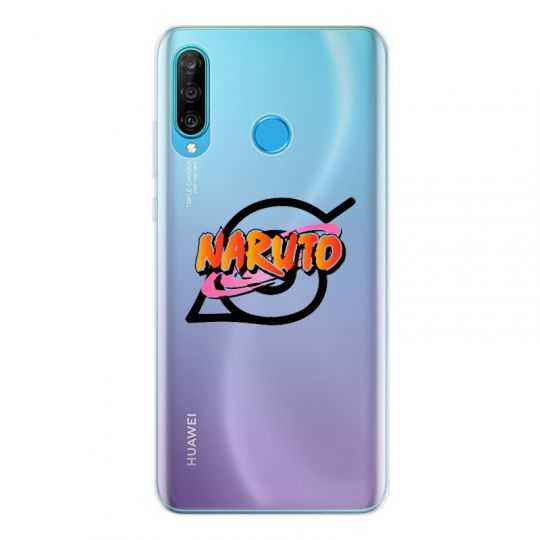 Coque Transparente Pour Huawei P30 Lite Naruto Logo