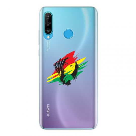Coque Transparente Pour Huawei P30 Lite Bob Marley Graf