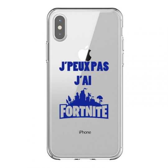 Coque Transparente Pour Iphone X / XS Jpeux pas jai Fortnite