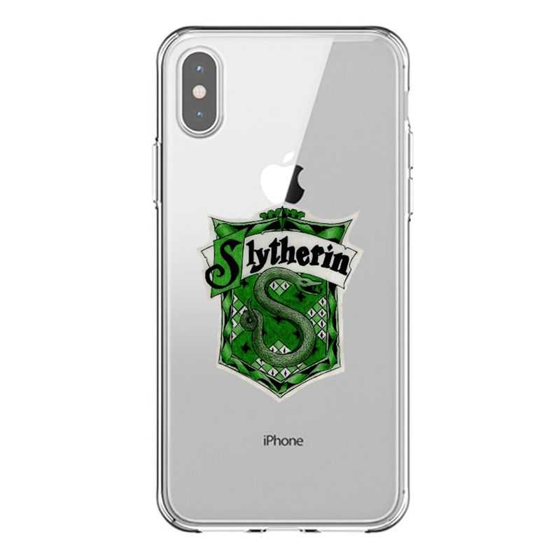 Coque Transparente Pour Iphone X / XS Harry Potter Slytherin