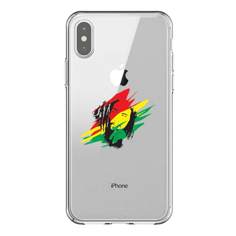 Coque Transparente Pour Iphone X / XS Bob Marley Graf