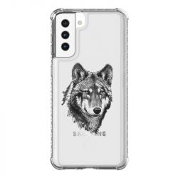 Coque Transparente Pour Samsung Galaxy S21 Plus Loup