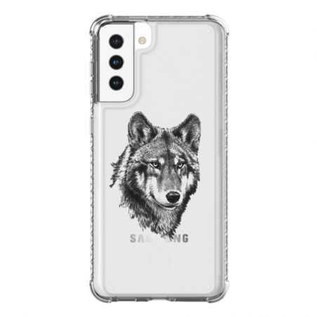 Coque Transparente Pour Samsung Galaxy S21 Plus Loup