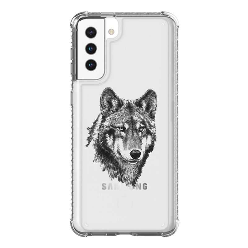 Coque Transparente Pour Samsung Galaxy S21 Plus Loup