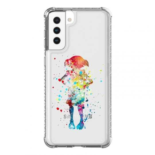 Coque Transparente Pour Samsung Galaxy S21 Plus Dobby Colore