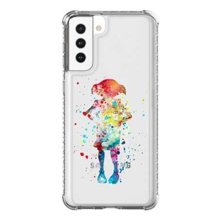 Coque Transparente Pour Samsung Galaxy S21 Plus Dobby Colore