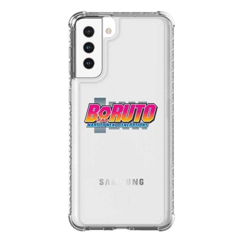 Coque Transparente Pour Samsung Galaxy S21 Plus Boruto Logo