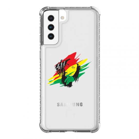 Coque Transparente Pour Samsung Galaxy S21 Plus Bob Marley Graf