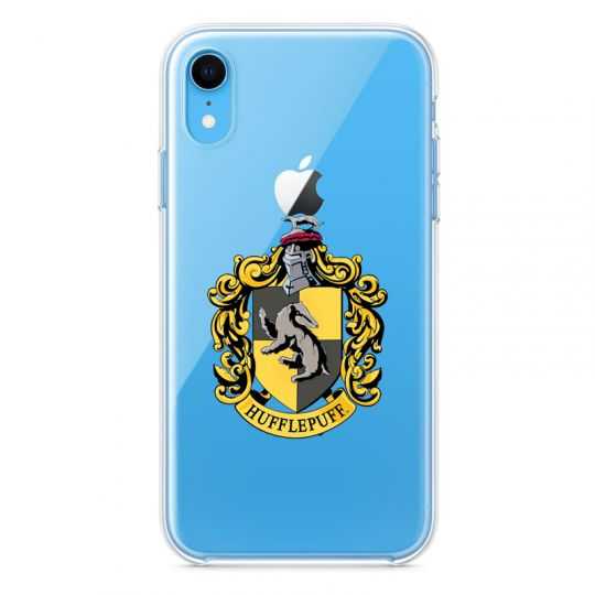 Coque Transparente Pour Iphone XR Harry Potter Hufflepuff