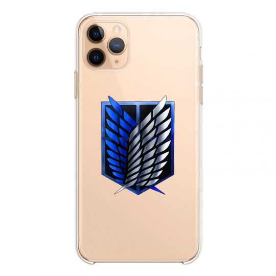 Coque Transparente Pour Iphone 11 (6,1) Attaque Titan Logo
