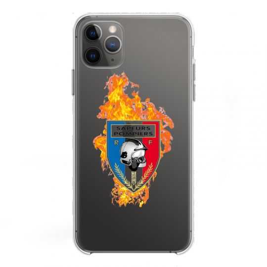 Coque Transparente Pour Iphone 11 Pro Max (6,5) Pompier Feu