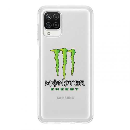 Coque Transparente Pour Samsung Galaxy A12 Monster Energy