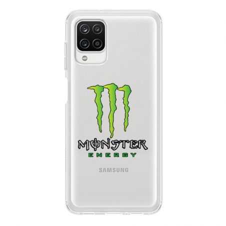 Coque Transparente Pour Samsung Galaxy A12 Monster Energy