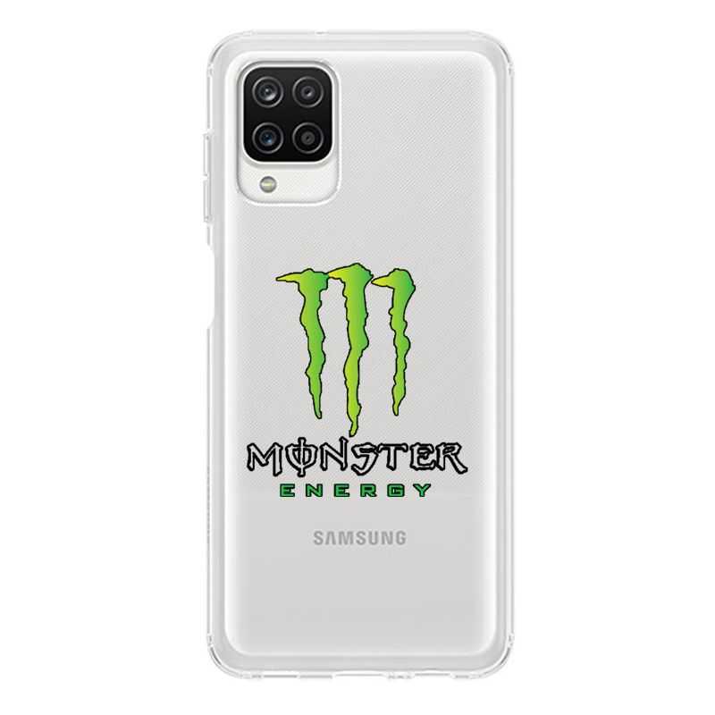 Coque Transparente Pour Samsung Galaxy A12 Monster Energy