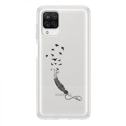Coque Transparente Pour Samsung Galaxy A12 Plume Infini