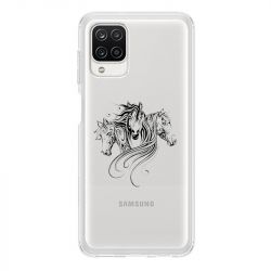 Coque Transparente Pour Samsung Galaxy A12 Chevaux Mandala