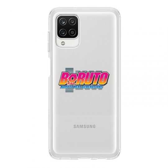 Coque Transparente Pour Samsung Galaxy A12 Boruto Logo
