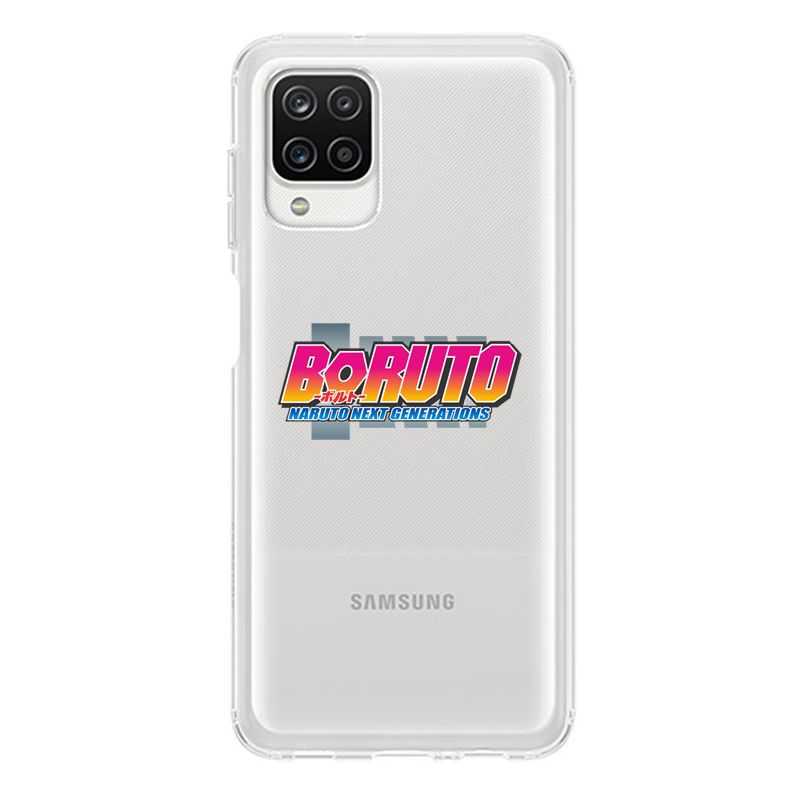 Coque Transparente Pour Samsung Galaxy A12 Boruto Logo