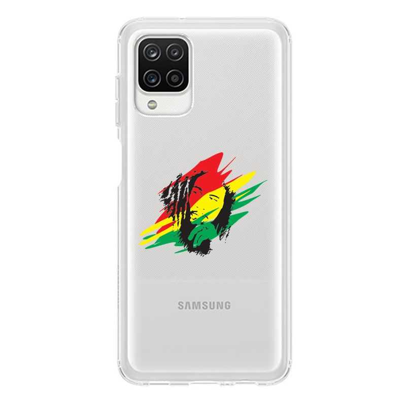 Coque Transparente Pour Samsung Galaxy A12 Bob Marley Graf