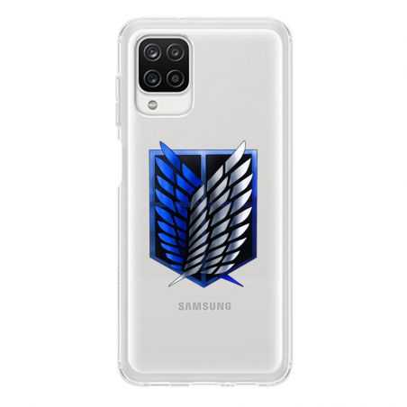 Coque Transparente Pour Samsung Galaxy A12 Attaque Titan Logo