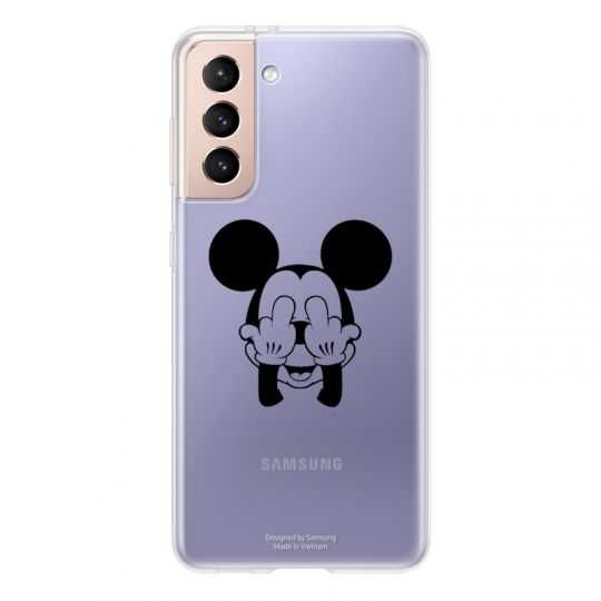 Coque Transparente Pour Samsung Galaxy S21 Mickey doigt