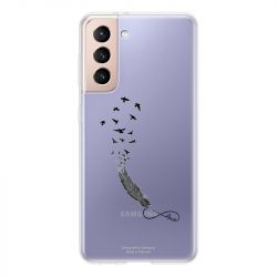 Coque Transparente Pour Samsung Galaxy S21 Plume Infini