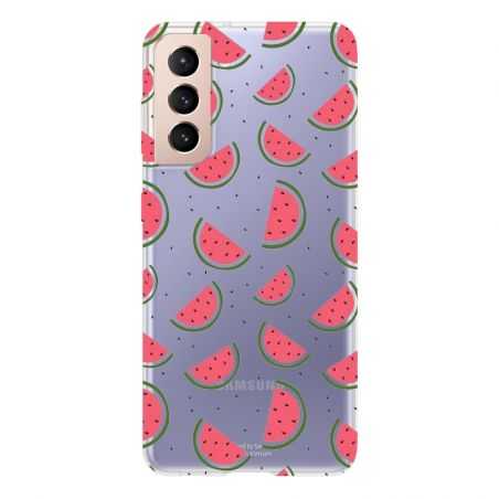 Coque Transparente Pour Samsung Galaxy S21 Pasteque