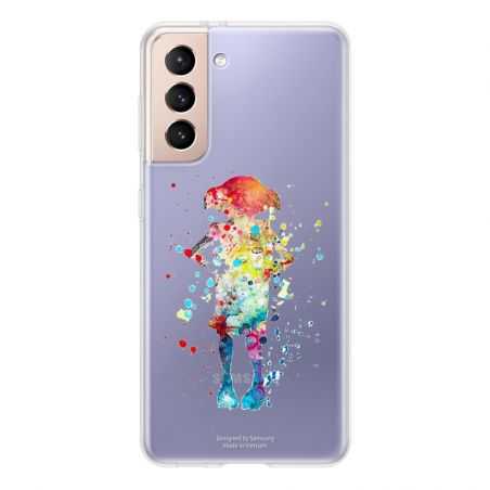 Coque Transparente Pour Samsung Galaxy S21 Dobby Colore