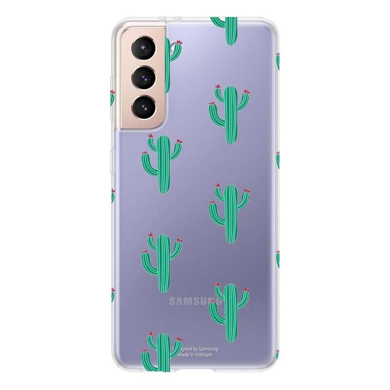 Coque Transparente Pour Samsung Galaxy S21 Cactus