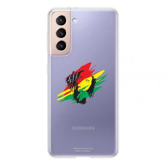 Coque Transparente Pour Samsung Galaxy S21 Bob Marley Graf