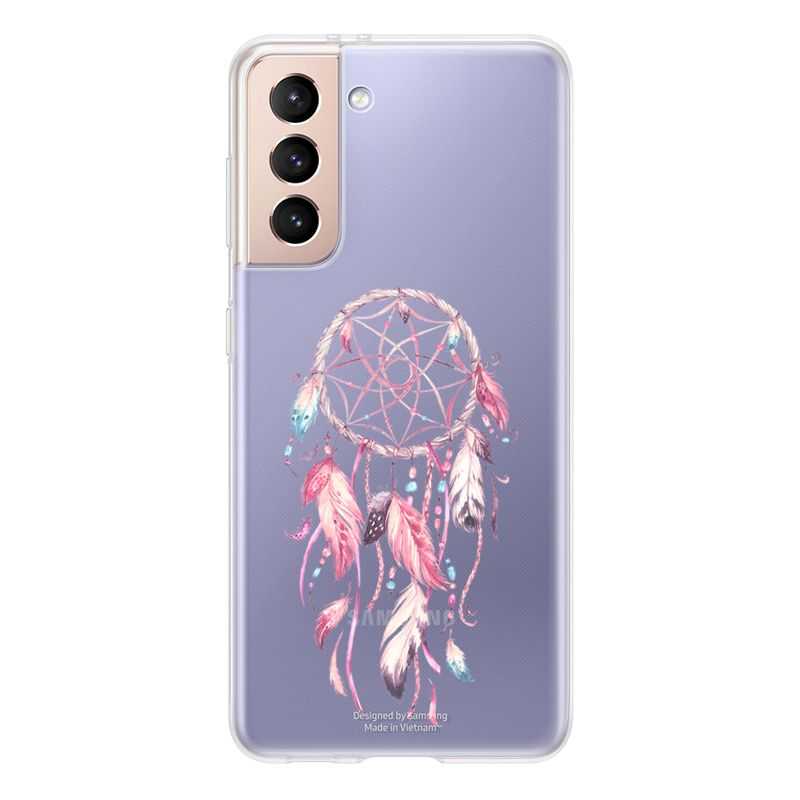 Coque Transparente Pour Samsung Galaxy S21 Attrape Reve Rose